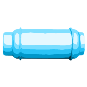 Big blue KOOLEX Cylinder that fits 926L of refrigerant gas